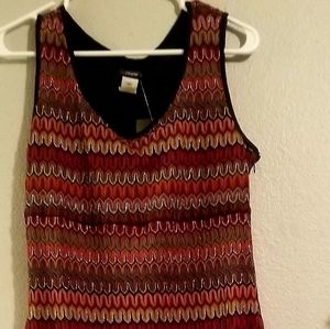 Sleeveless dress, XL, multicolored